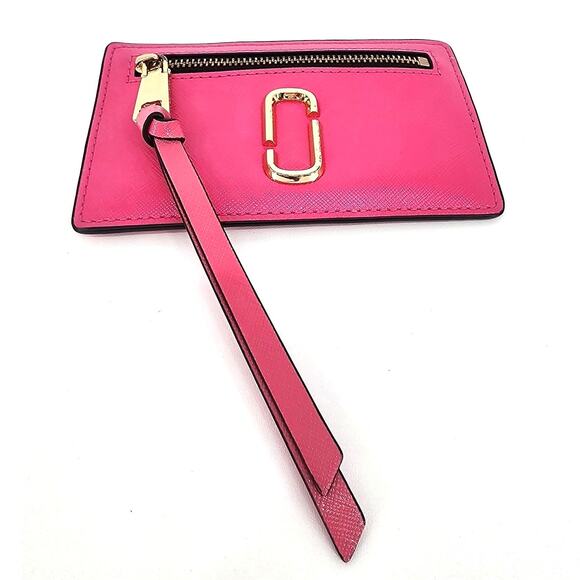 Marc Jacobs Snap Shot Pink Card Case Coin Purse Wallet - Picture 13 of 14